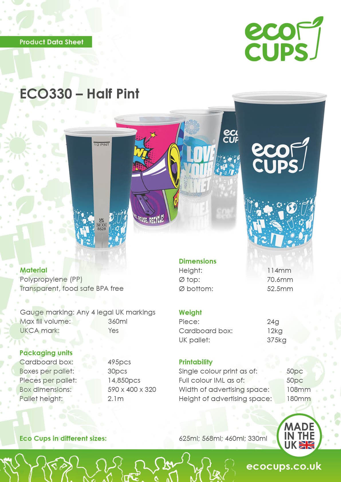 Half Pint (Single Colour)